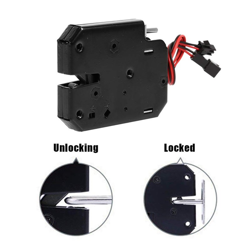 DC 12V Cabinet Drawer Electric Magnetic Lock Electromagnet Fail-Safe for