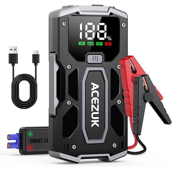 Car Jump Starter,12V 8-in-1 Jump Starter Battery Pack 3000A, Up