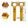 XINGWU Foldable Motorcycle Highway Foot Pegs Universal for 1-1/4" 32mm