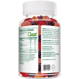 C-Boost Kids Gomitas Vitamina C – Suplemento Infantil con Sabor Naranja, Fresa y Uva – 180 Gomitas Naturales Sin Gluten – Refuerza Sistema Inmunológico y Formación de Colágeno