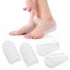 Invisible Height Increase Concealed Footbed Enhancers Soft Silicone Inserts, Half