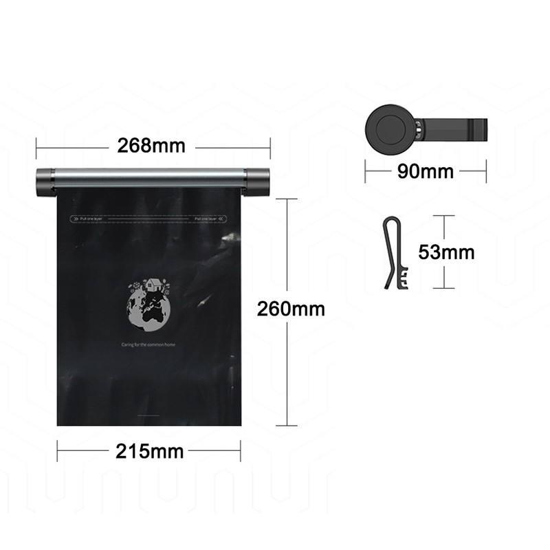 Car Garbage Bag Organizer Auto Trashes Can Disposable Storage Bag