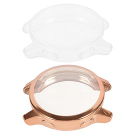 Levemolo Electroplating Protective Shell for TPU Screen Protector Transparent Watch Easy Installation Stylish Design