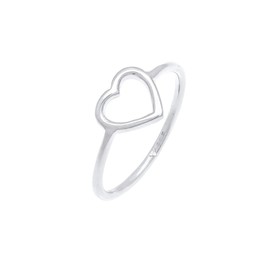 Elli Women's Heart Cut Out Filigree Trend Ring in 925 Sterling Silver, None