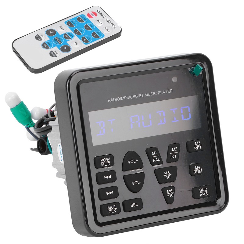 Digital Player USB Bluetooth Waterproof Multifunctional for Automobile Yacht Saloon