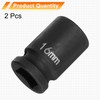 sourcing map 2pcs 6 Point Impact Socket 16mm Metric Socket