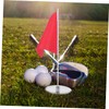 CORHAD 1 Set Golf Flagpole Training Flag for Golfing Small