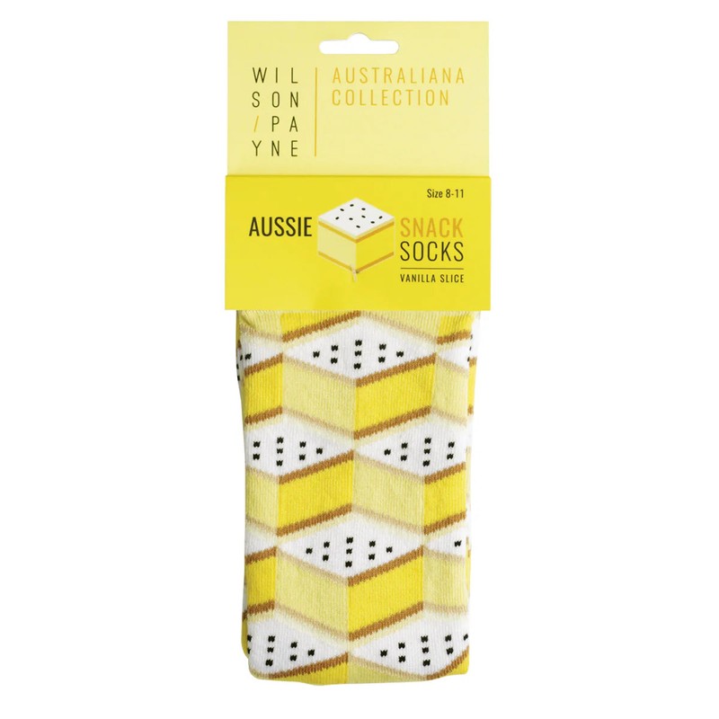 Wilson Payne Down Under Socks - Vanilla Slice, 8-11