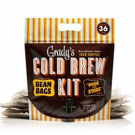 Grady's Cold Brew Iced Coffee Cold Brew Kit, Regular (Pack of 12), Unsweetened, Keto-Friendly, Non GMO, 1 Pound
