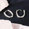 ALEXCRAFT 925 Silver Hoop Earrings Women's Small Chunky Hoop Earrings