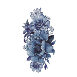 THE FANTASY Tattoo Stickers, Flowers, Flowers, 1 [Regular] - 7 Types, YMX328, M