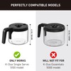 12-Cup Glass Coffee Pot Replacement Compatible with Keurig K-Duo 5100