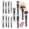 MAANGE Set de Brochas de Maquillaje Profesional con Estuche 13PCS