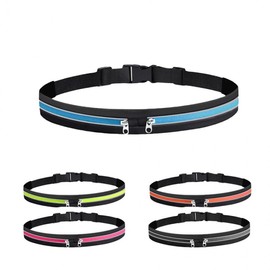 Running Waterproof Two-Pocket Running Belt / Running Vest Bag Hip Bag Running Belt Running Gear Running Bag Water Running Belt/Orange 5ea