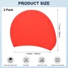 M METERXITY 2-Pack Silicone Teardrop Swim Cap, 7.5" Opening 7.1"