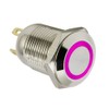 ESUPPORT 12mm Purple LED Light 2A Momentary Push Button Switch