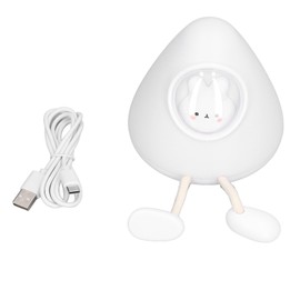 Kids Night Light Space Capsule Design Cute Soft Warm Light Dual Mode Easy Control Baby Night Light for Bedroom Office Bunny