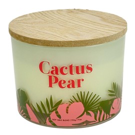 Cactus Pear Scented Candles - Natural Fragrance Jar Candles with Lid - 11Oz Clean Burning, Long Lasting Candles for Home Scented Gift & Décor