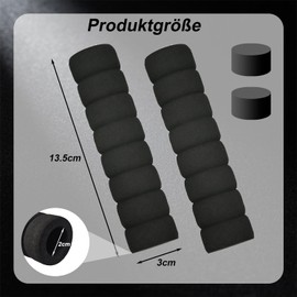 Door Handle Buffer 2-Piece Set Black Door Handle Protection Made of Soft Foam to Prevent Damage to Walls or Furniture, Ideal for Room Doors