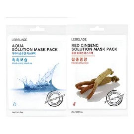 Mascarillas Coreana_ Ginseng Rojo  Aqua_ Regenerante (60pz) Mixta                                                                                     