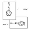 TREEWETO Men's Double Albert Chain Pocket Watch Curb Link, Silver