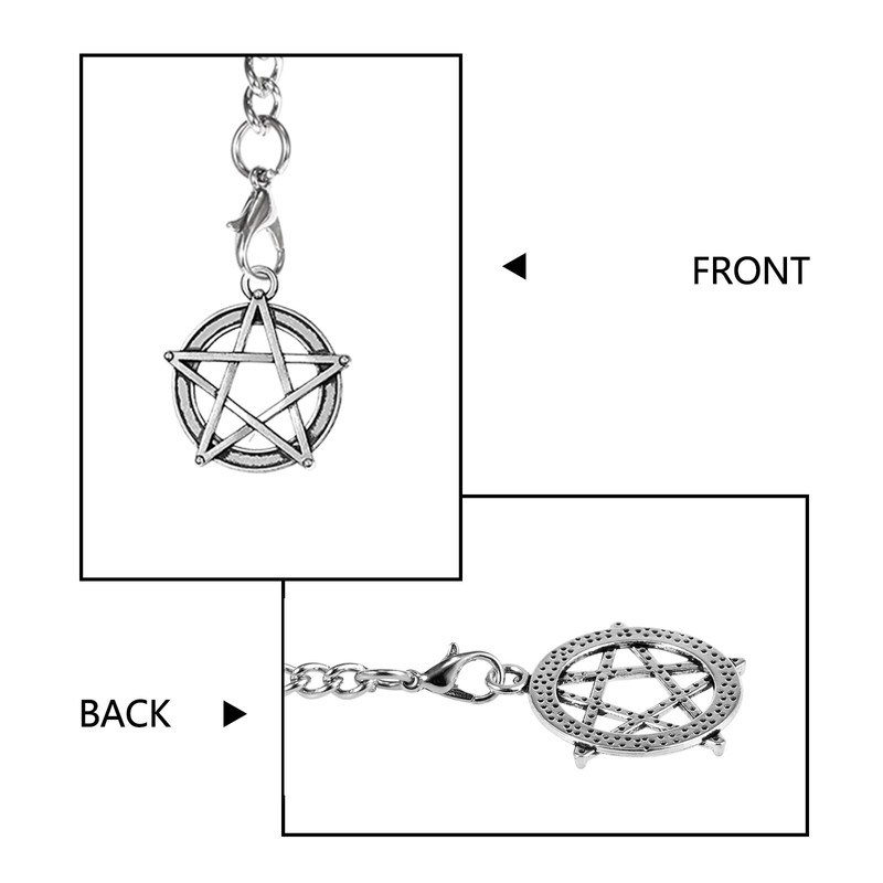 TREEWETO Men's Double Albert Chain Pocket Watch Curb Link, Silver