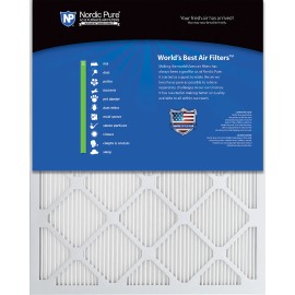 Nordic Pure 24x30x1 Nordic Pure Tru Mini Pleat MERV 13 AC Furnace Air Filters 3 Pack