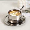 Stainless Steel Coffee Cup Set Double Walled Rustproof Modern Latte