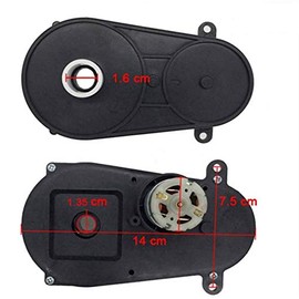 weelye RS380 12V Steering Motor for Remote Control Car, Children Electric Car Steering Gearbox with Motor, Children Ride On Car Replacement Parts