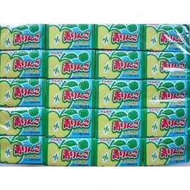 Marukawa Fusen Bubble Gum Green Apple 1Box (60PCS) Japanese Gum