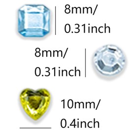 SZXMDKH autoadesiva con Strass Sticker 324 Pezzi Bling Gioielli Artigianali Gem Stickers for Crafts, Body, Unghie Fai da Te, Festival, Carnevale, Trucco.