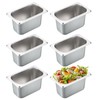 BSTKEY 6 Pack 1/9 Size 4 Inch Deep Hotel Pans,