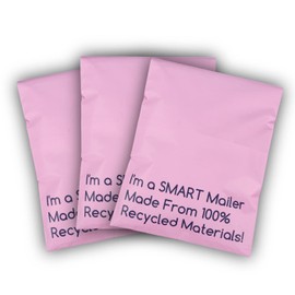 300 Count, 12x15.5 inch 100% Recycled Poly Mailers Eco Friendly Packaging Envelopes Supplies Mailing Bags 2.5 Mil Thick - SMART Mailer