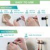 Hook LAB Self Adhesive Double Toothbrush Holder 2 Pack -