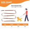 Wisedog 3 m Orange Double Ended Rubberised Dog Lead Lightweight