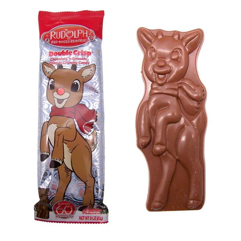 Palmer Holiday Raindeer Chocolate Candy Bar, Christmas Stocking Stuffer, Making