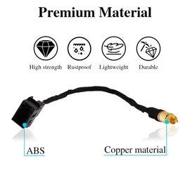 KPALAG 4 Inch to 8 Inch PNP Rear View Backup Camera Harness Adapter Replacement Compatible with Sync2 Sync3,Replace#:HC3Z-19A387-B, HU5Z-19A387-A