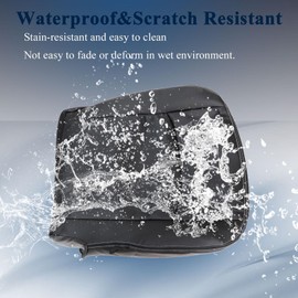 NLQR Front Driver Bottom Replacement Seat Cover Microfiber Leather Black #19C Compatible with Dodge Ram 1500 2500 3500 4500 5500 Laramie 2009 2010 2011 2012