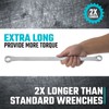 DURATECH 5-Piece Extra Long Wrench Set, Double Box End Wrench