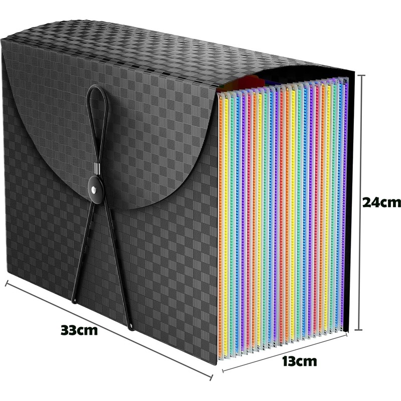 Document Folder A4, 25 Expanding Folder Rainbow Folder Accordion File