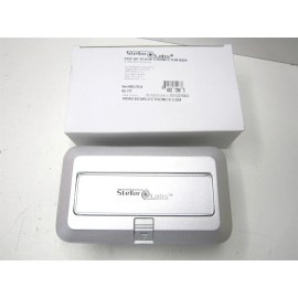 Stellar Labs (555-27515) Silver 4 Male XLR Pop-Up Stage Connector Steel Box