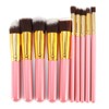 10-Piece Professional Makeup Brush Set with ABS Handle - 6