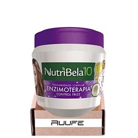 Hair repair Frizz Control Nutribela 10 tratamiento capilar Enzimoterapia 450ml (15.88 Fl Oz) hair repair Frizz Control for woman