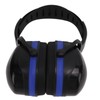 Hearing Protection Ear Muffs 24dB NRR Safety Black Blue Noise
