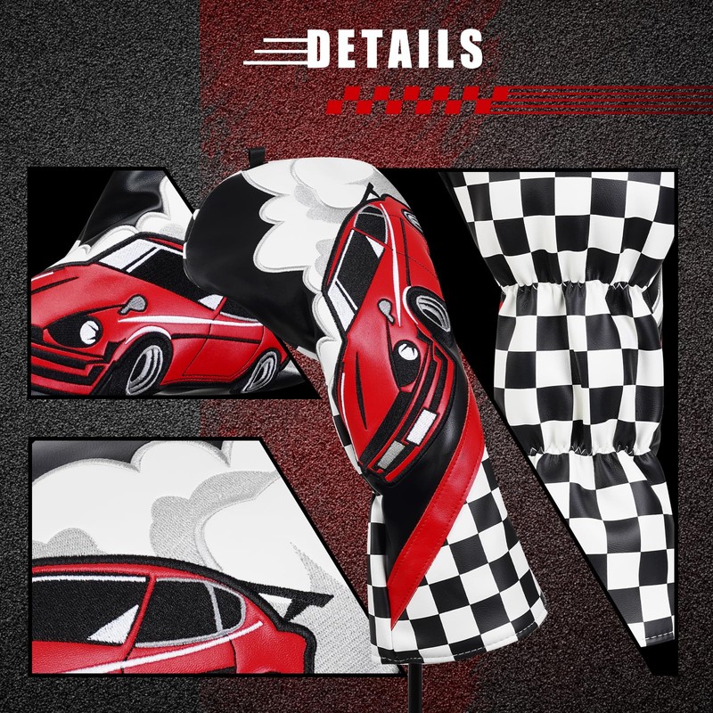 Racing Sports Car Golf Driver Headcover – Full Colour |