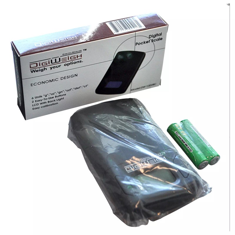 DigiWeigh Digital Electronic Pocket Scale Jewelry Herb Powder Gold 1000g