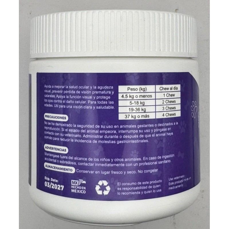 Vision Chews Suplemento Para La Vista De Los Perros