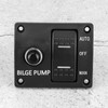 MUNEFE Bilge Pump Rocker Switch, 3 Way Bilge Pump Panel,