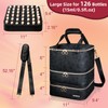 SIYNPAV Nail Polish Organizer Bag Holds 126 Bottles (15ml/0.5fl.oz)& Nail