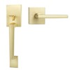 goldenwarm Gold Front Door Handle, Entry Door Handle and Reversible